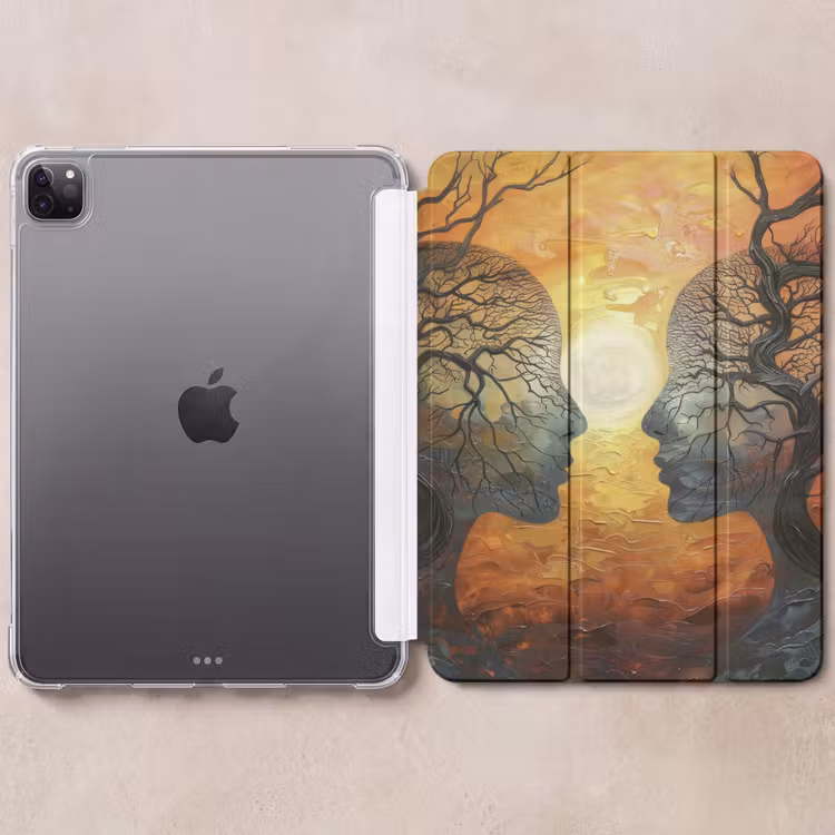iPad-Hülle - Bäume - Gesichter - Sonne - Kunst — 6