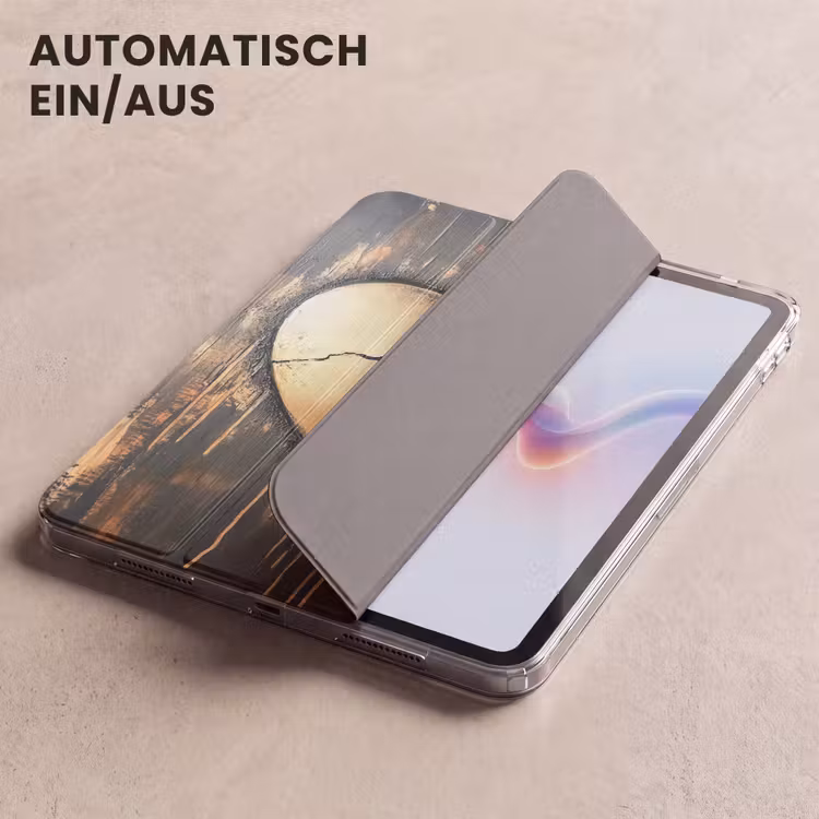 iPad-Hülle - Gebrochenes Herz - Gold - Holzoptik - Liebe — 5