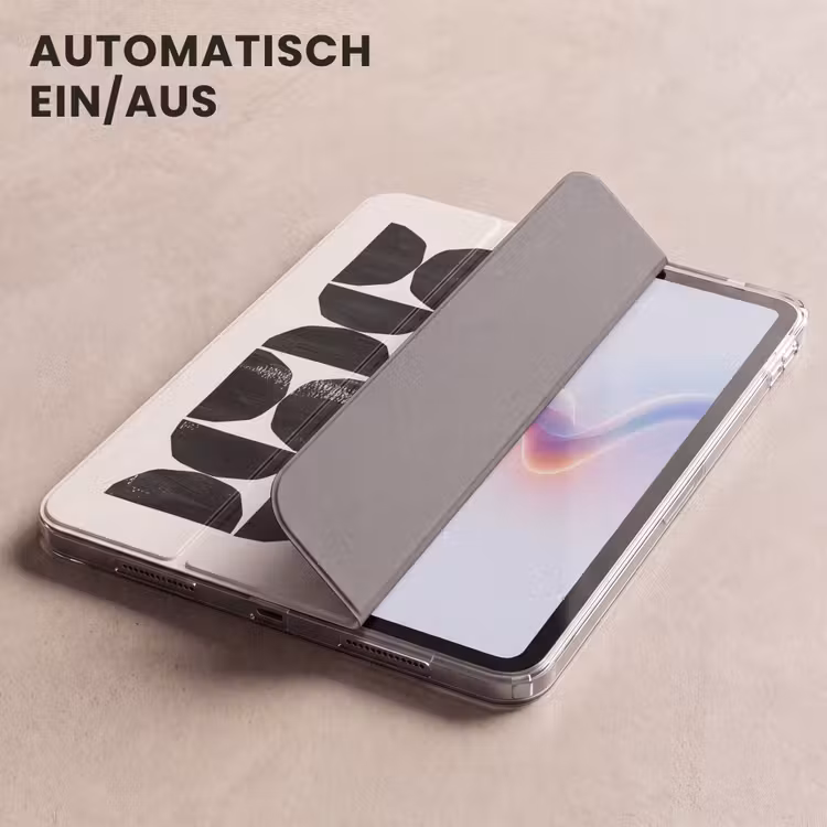 iPad-Hülle - Modern - Halbkreis - Gold - Schwarz — 5