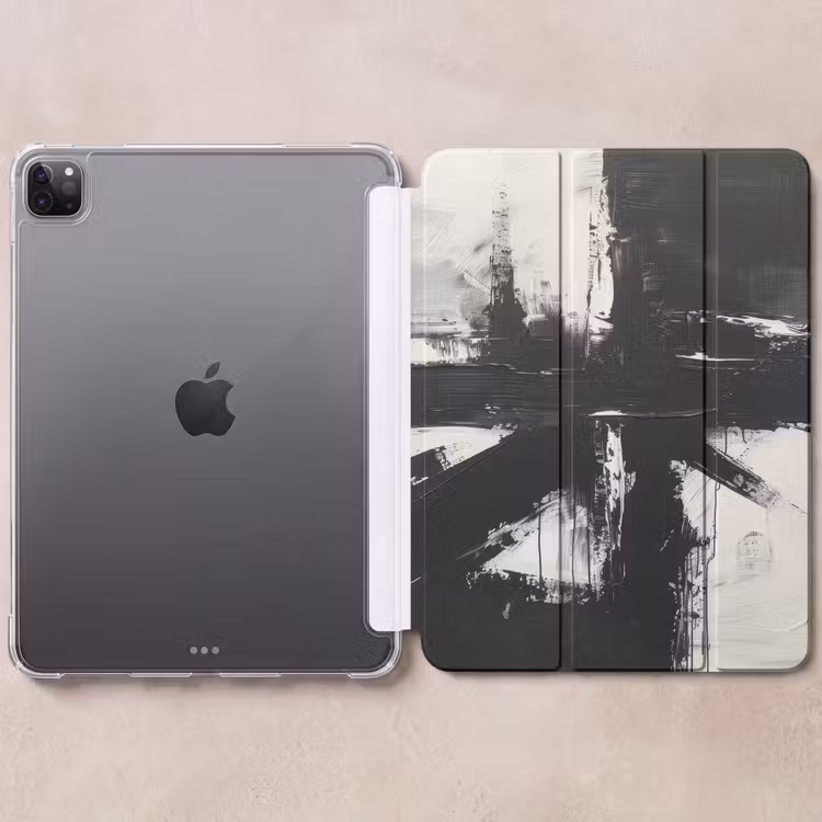 iPad-Hülle - Modern - Schwarz und weiß - Abstrakt - Kunst — 6