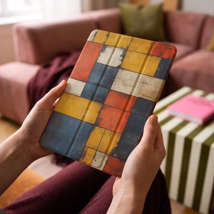 iPad-Hülle - Mondrian-Stil - Kunst - Farbenfroh - Modern — 4