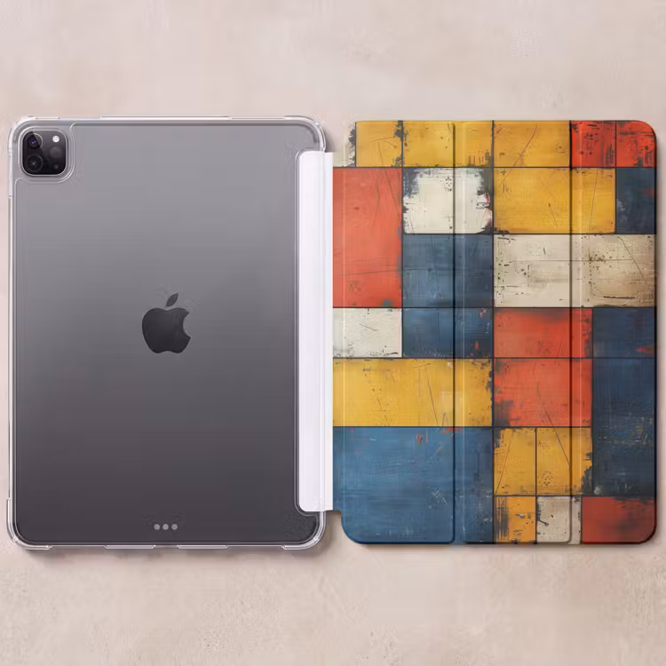 iPad-Hülle - Mondrian-Stil - Kunst - Farbenfroh - Modern — 6