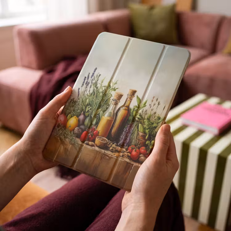 iPad-Hülle - Stilleben - Kräuter - Gewürze - Früchte - Farbenfroh — 4