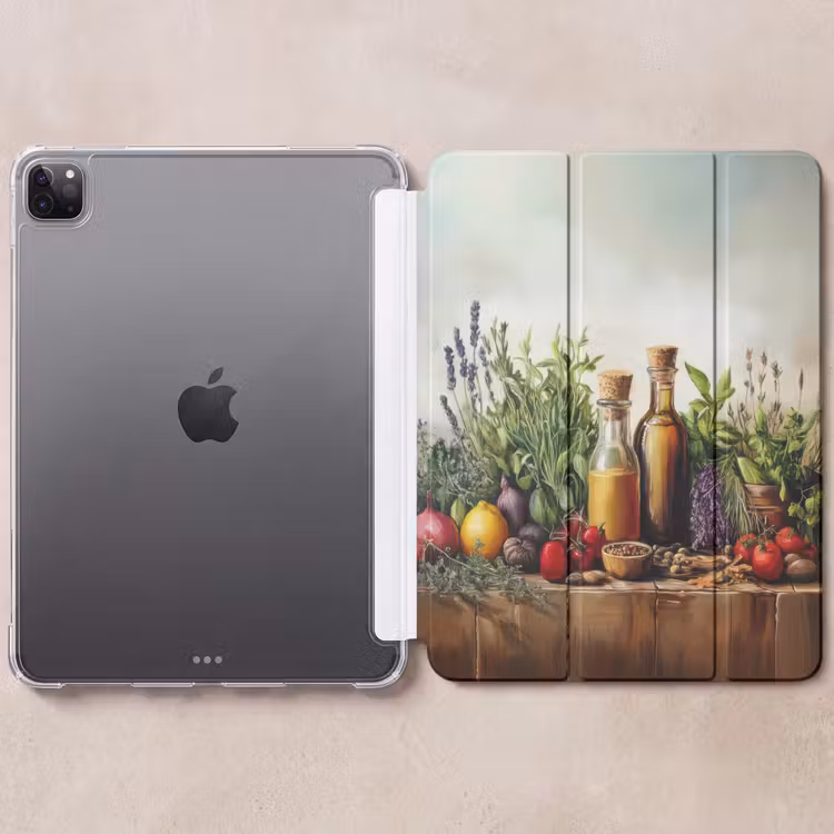 iPad-Hülle - Stilleben - Kräuter - Gewürze - Früchte - Farbenfroh — 6