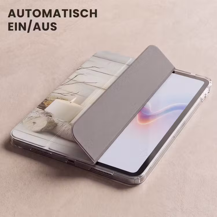 iPad-Hülle - Stilleben - Weiß - Kerzen - Rustikal - Natur — 5