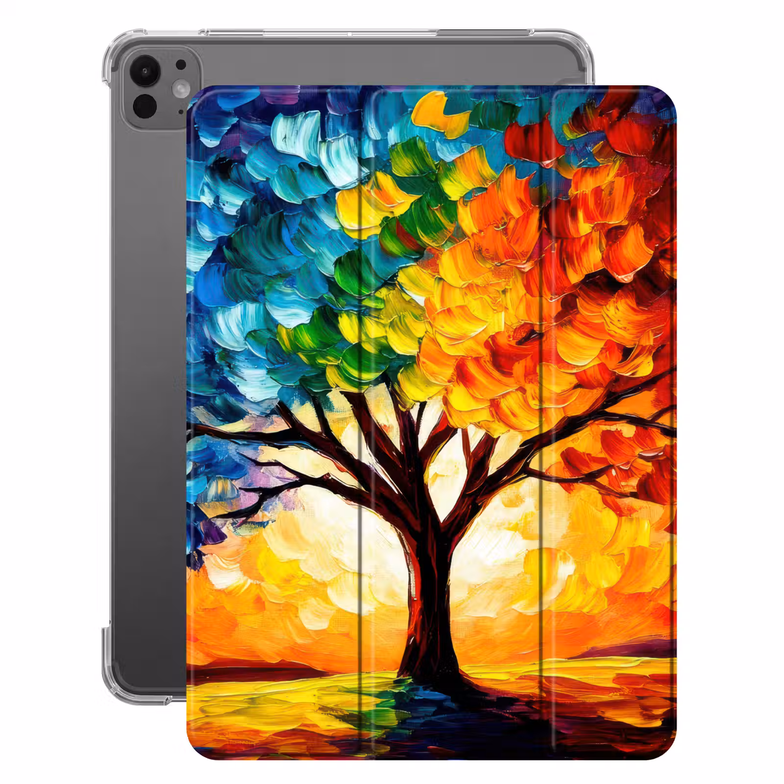 iPad-Hülle - Baum - Kunst - Natur - Sonnenuntergang — 1
