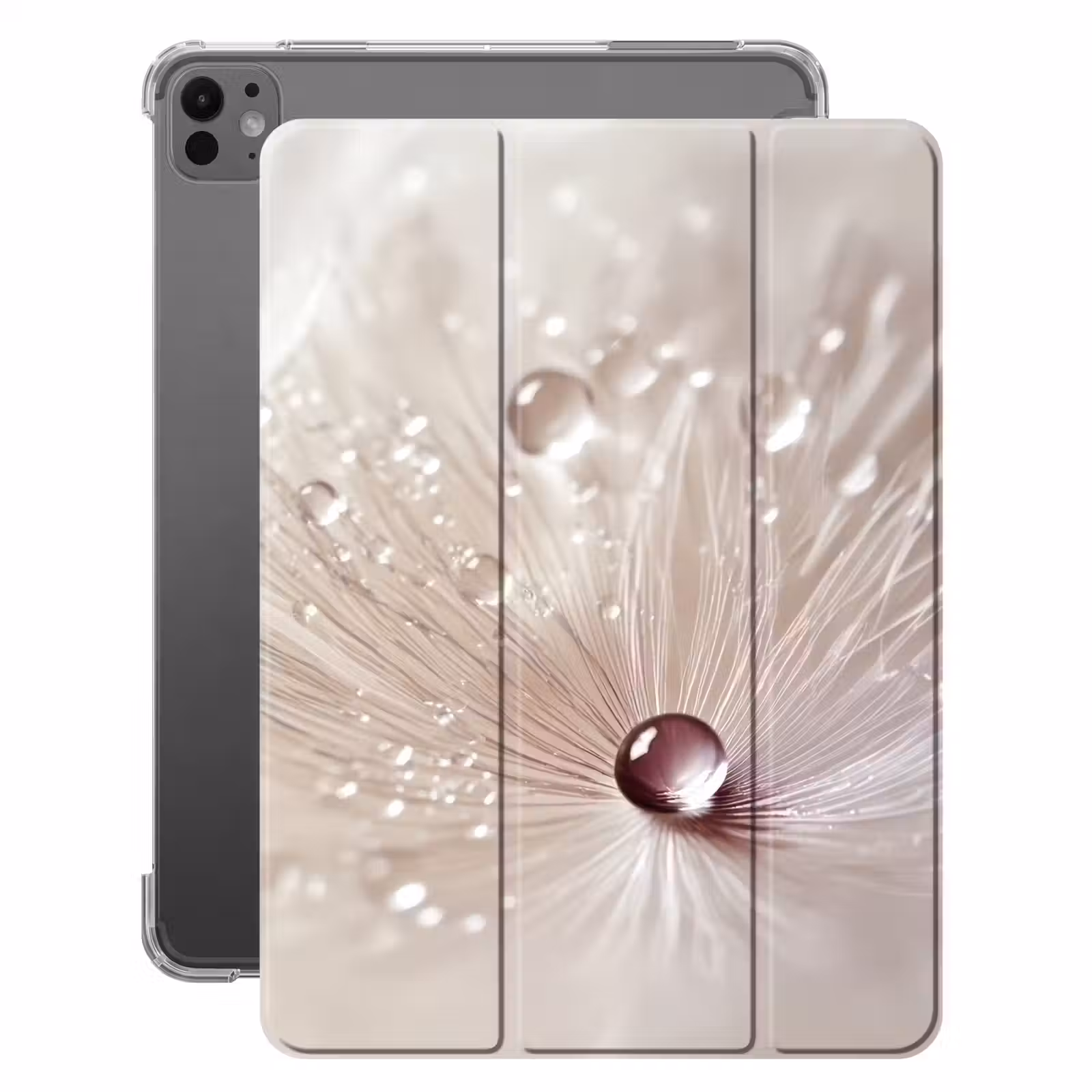 iPad-Hülle - Blume - Abstrakt - Weiß - Wasser - Natur — 1