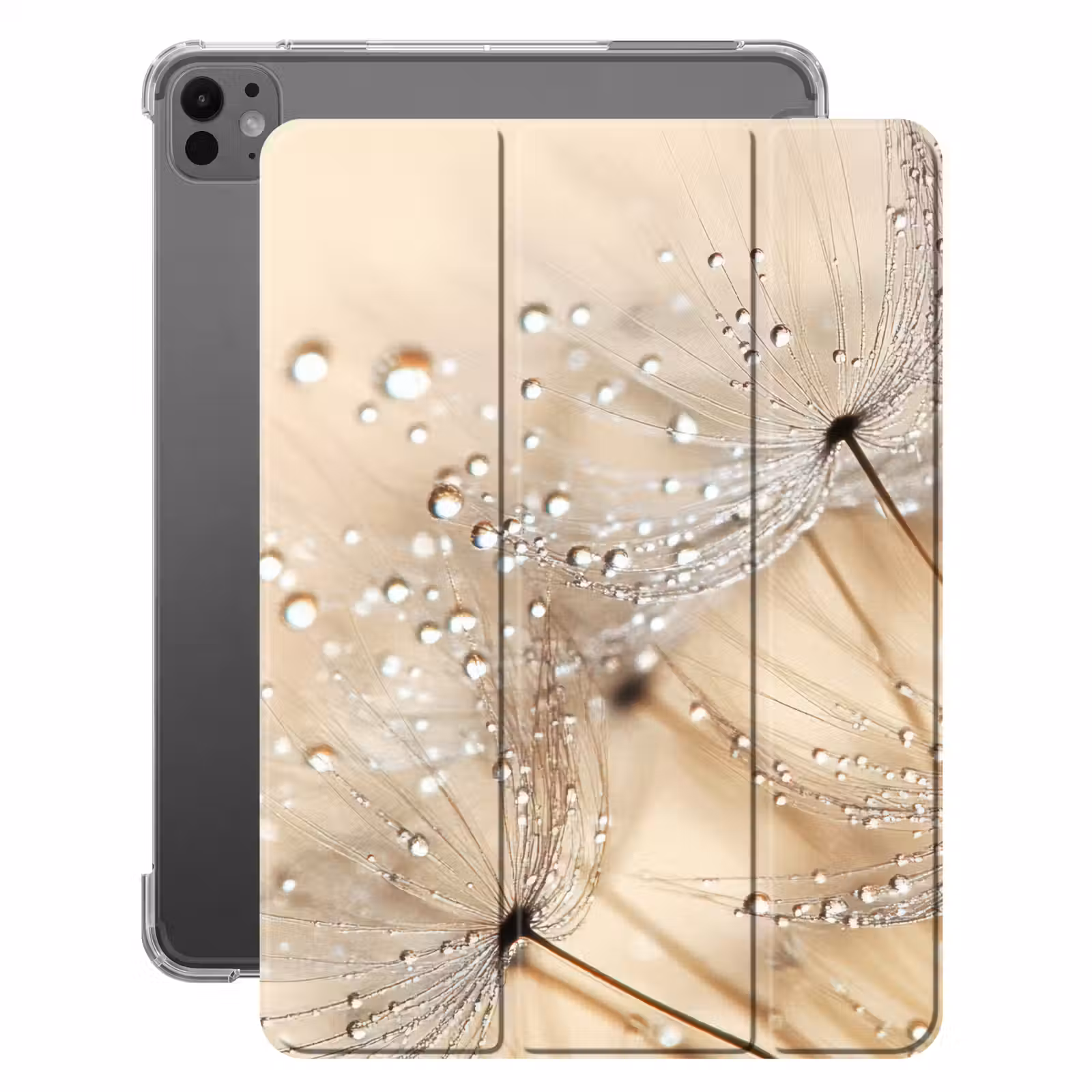 iPad-Hülle - Löwenzahn - Abstrakt - Natur - Beige — 1