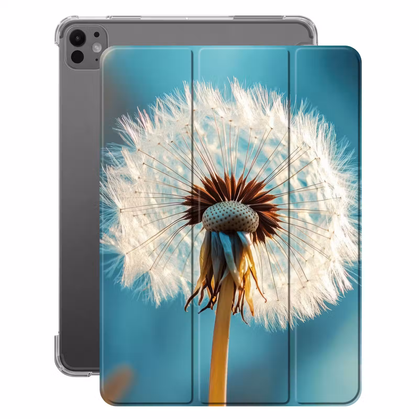 iPad-Hülle - Löwenzahn - Natur - Blumen - Blau — 1