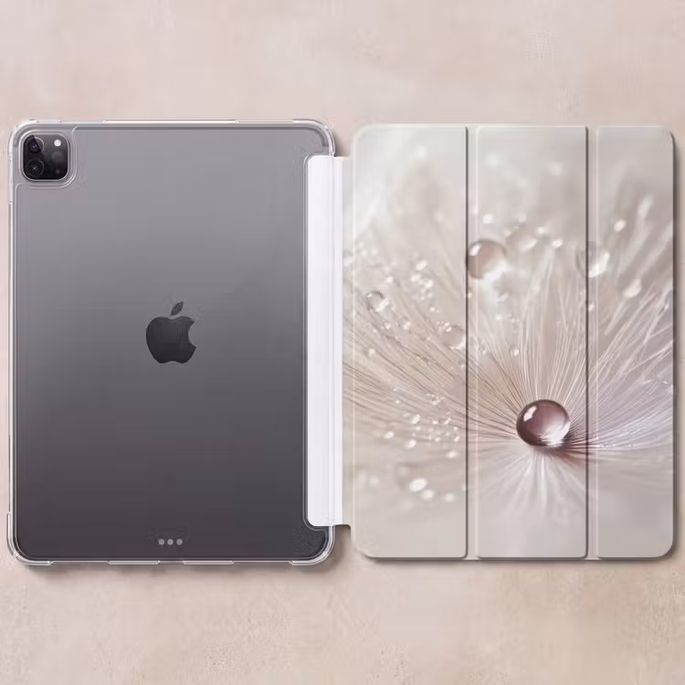 iPad-Hülle - Blume - Abstrakt - Weiß - Wasser - Natur — 6