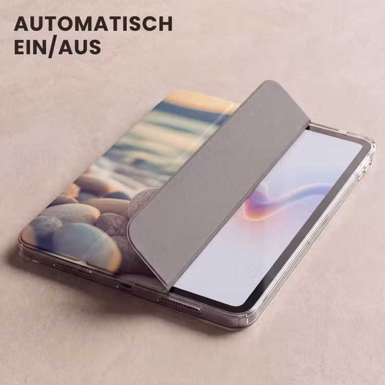 iPad-Hülle - Herz - Steine - Natur - Kieselsteine - Zen - Kieselsteine — 5