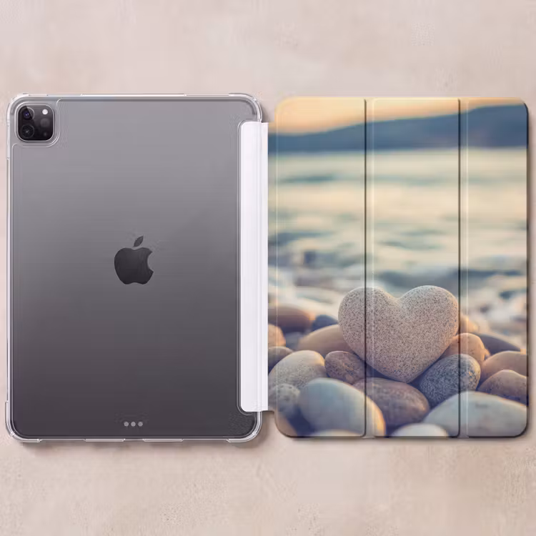 iPad-Hülle - Herz - Steine - Natur - Kieselsteine - Zen - Kieselsteine — 6
