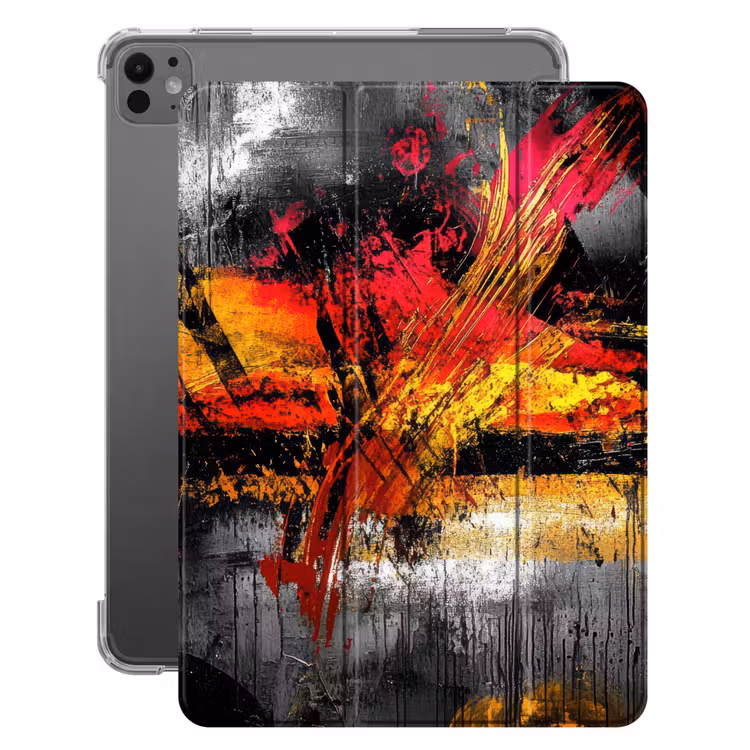 iPad-Hülle - Kunst - Schwarz - Abstrakt — 1