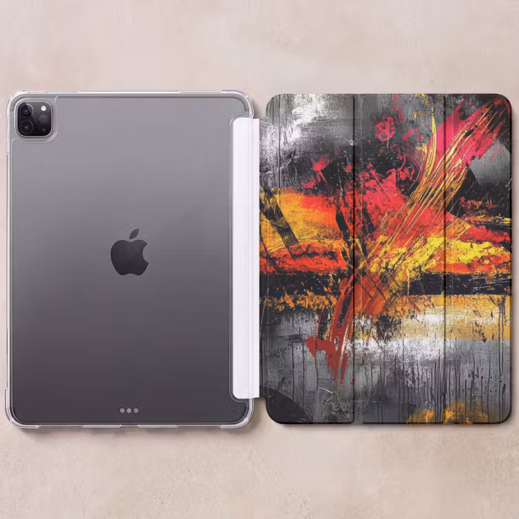 iPad-Hülle - Kunst - Schwarz - Abstrakt — 6