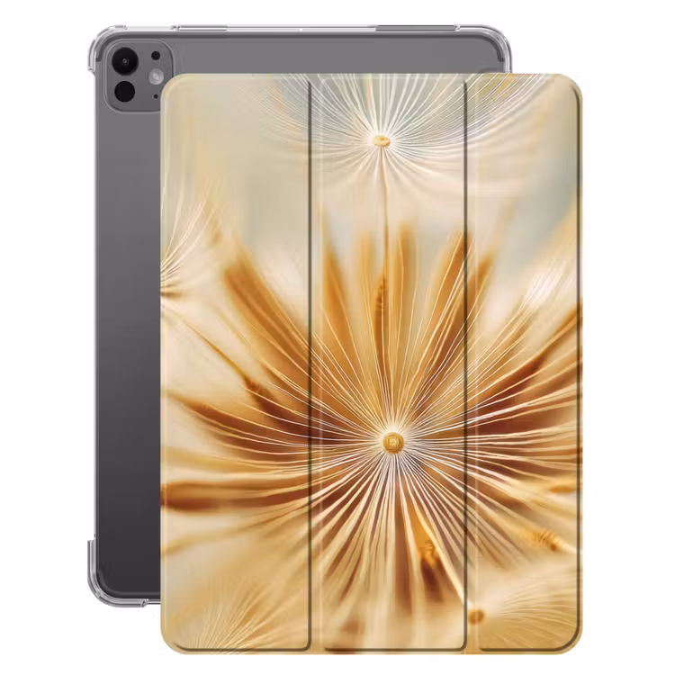 iPad-Hülle - Löwenzahn - Beige - Abstrakt - Modern - Natur — 1