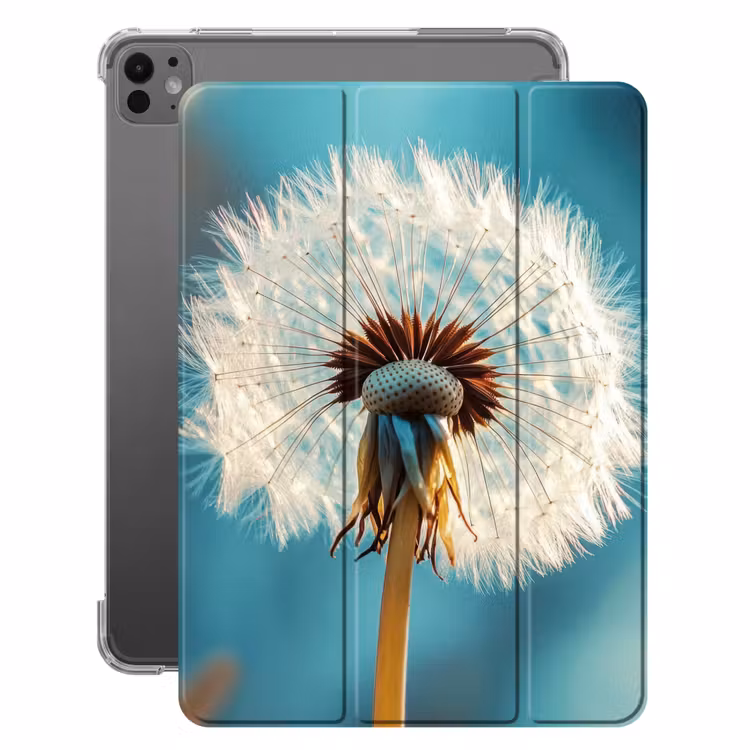 iPad-Hülle - Löwenzahn - Natur - Blumen - Blau — 1