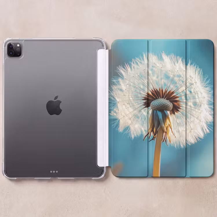 iPad-Hülle - Löwenzahn - Natur - Blumen - Blau — 6