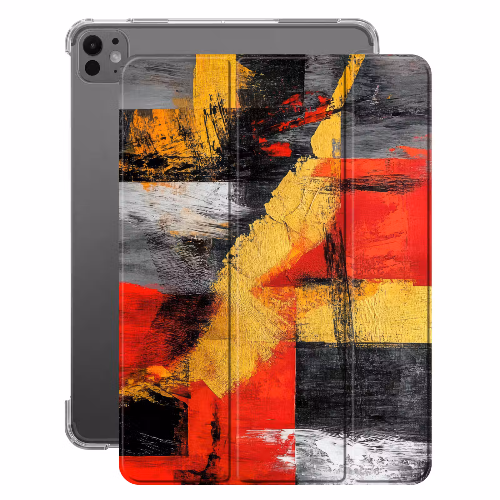 iPad-Hülle - Abstrakte Kunst - Gold - Schwarz — 1