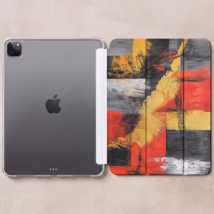 iPad-Hülle - Abstrakte Kunst - Gold - Schwarz — 6