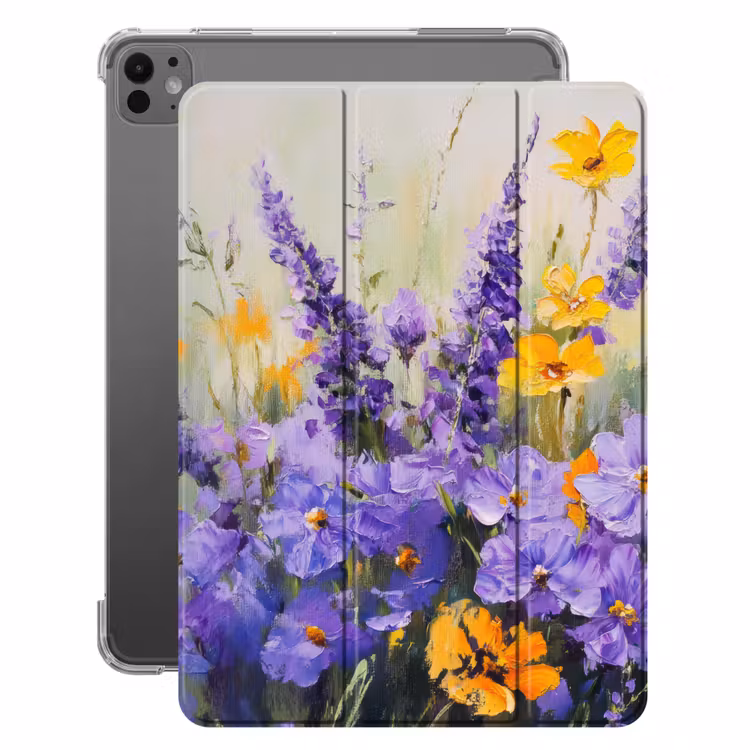 iPad-Hülle - Lavendel - Blumen - Natur - Kunst — 1