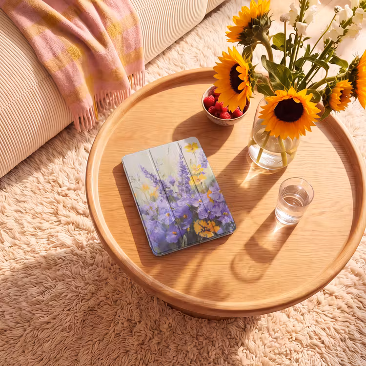 iPad-Hülle - Lavendel - Blumen - Natur - Kunst — 2