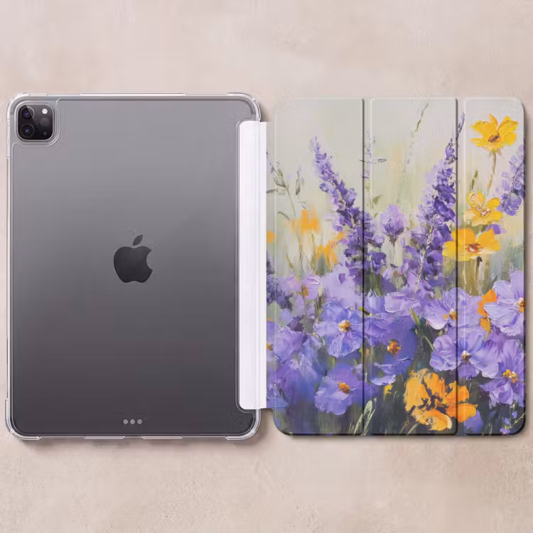 iPad-Hülle - Lavendel - Blumen - Natur - Kunst — 6