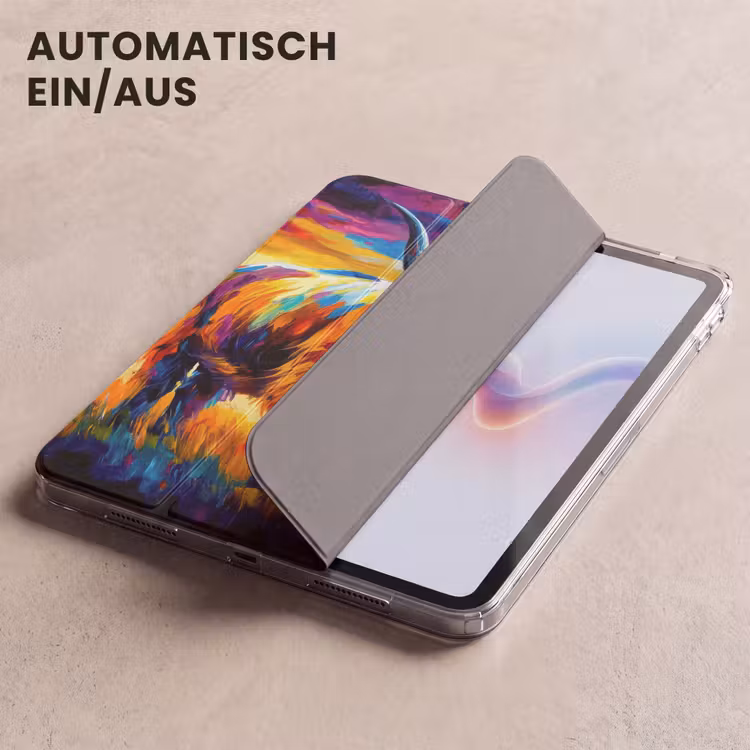 iPad-Hülle - Schottischer Hochländer - Kunst - Kuh - Tiere - Landschaft — 5