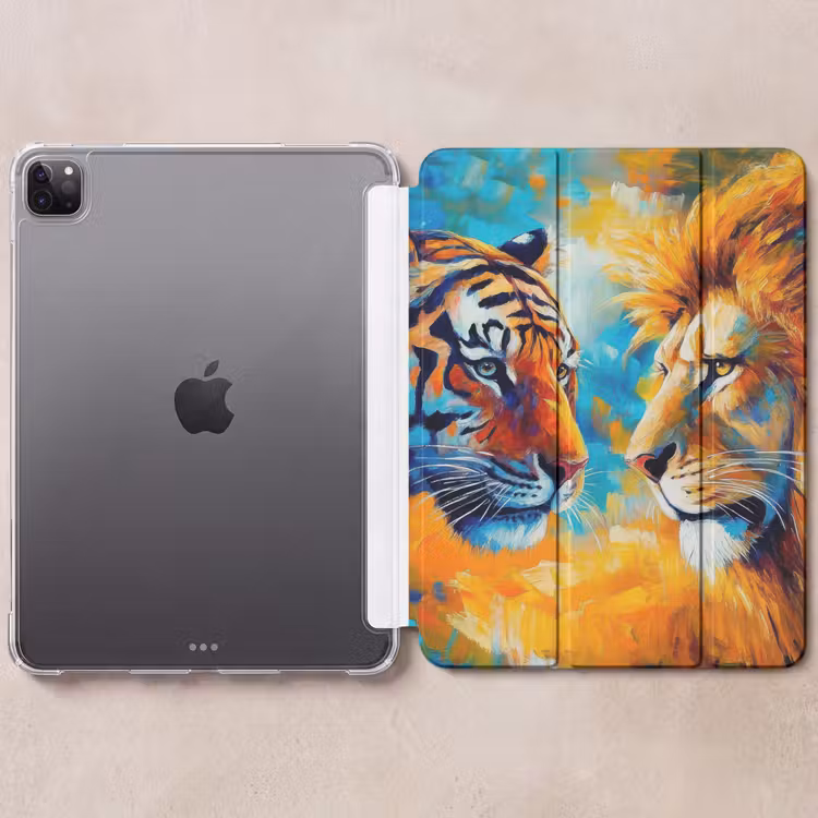iPad-Hülle - Tiere - Kunst - Löwe - Tiger — 6
