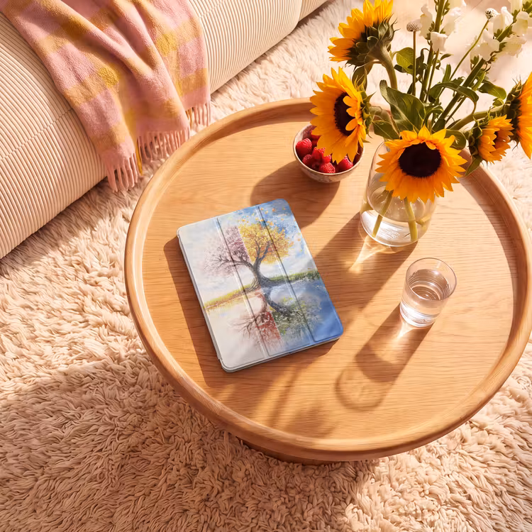 iPad-Hülle - Baum - Kunst - Jahreszeiten - Frühling - Herbst — 2