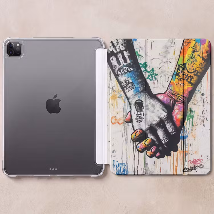 iPad-Hülle - Graffiti - Hände - Vintage - Straßenkunst — 6