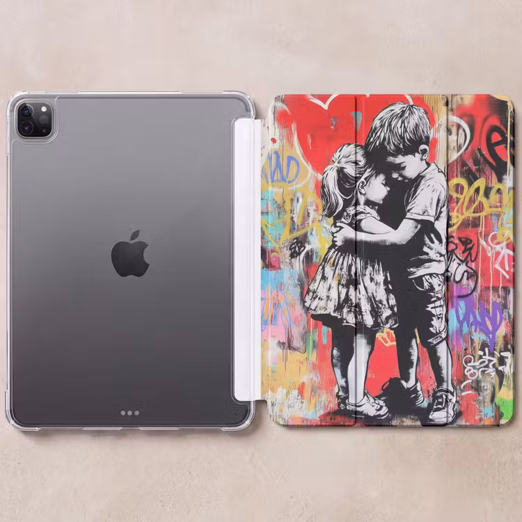 iPad-Hülle - Graffiti - Schwarz und Weiß - Straßenkunst — 6