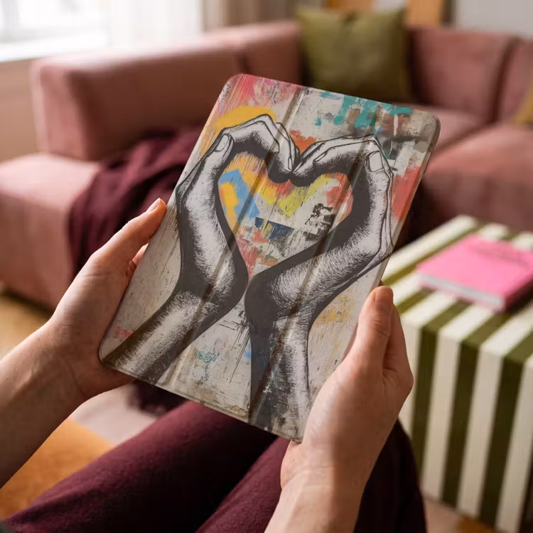 iPad-Hülle - Hände - Herz - Straßenkunst - Graffiti — 4