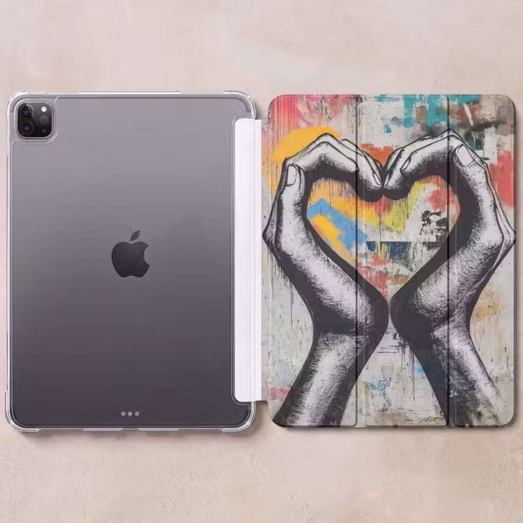 iPad-Hülle - Hände - Herz - Straßenkunst - Graffiti — 6
