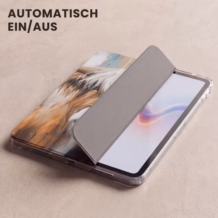 iPad-Hülle - Schottischer Highlander - Straßenkunst - Vintage - Kuh - Tiere — 5