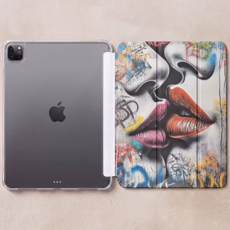 iPad-Hülle - Straßenkunst - Lippen - Kuss - Graffiti — 6