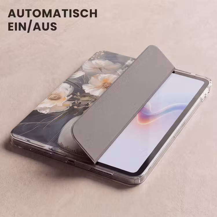 iPad-Hülle - Blumen - Weiß - Vase - Modern — 5