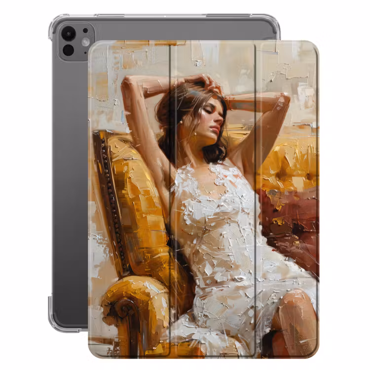 iPad-Hülle - Frau - Kunst - Abstrakt - Modern — 1