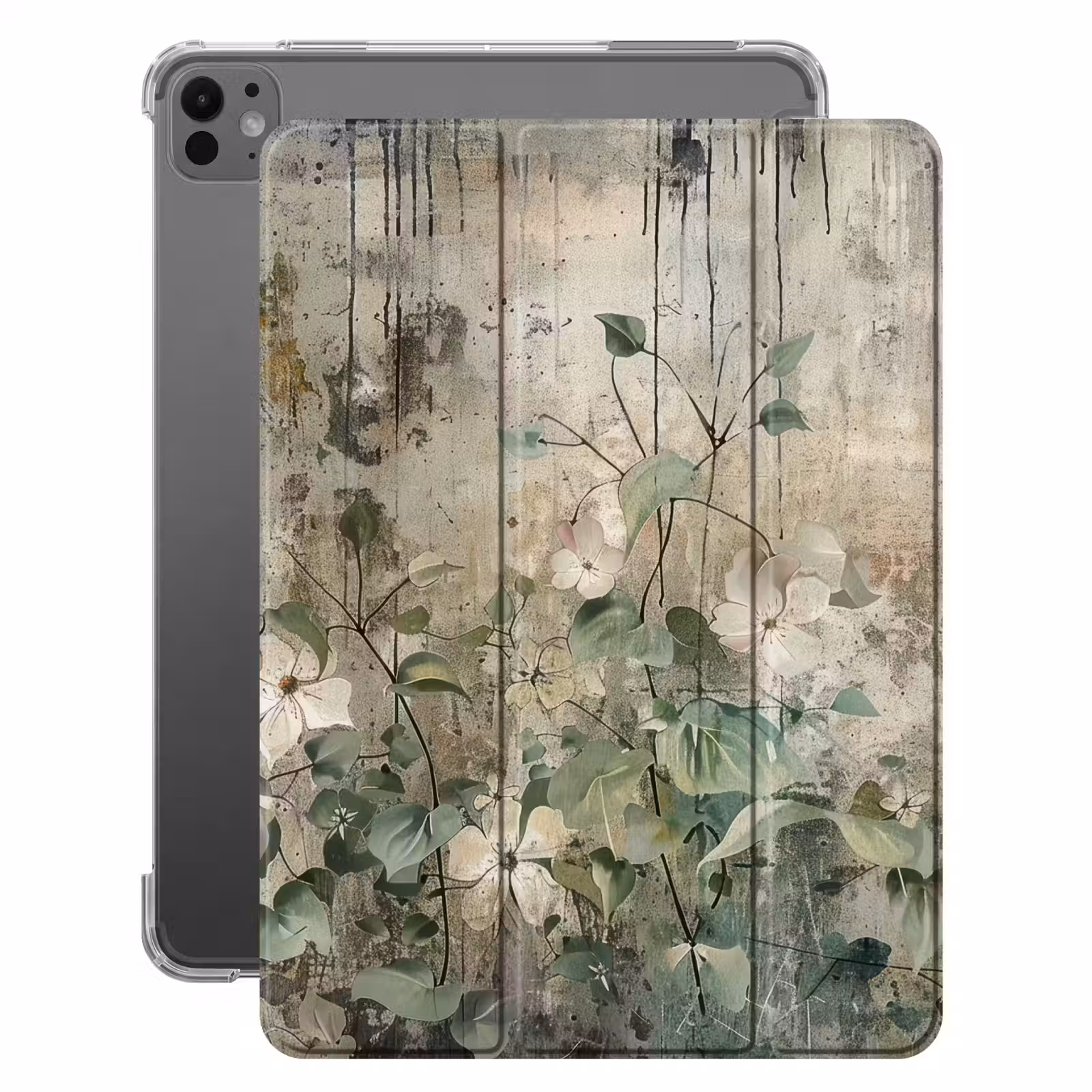iPad-Hülle - Blumen - Blätter - Abstrakt - Modern — 1