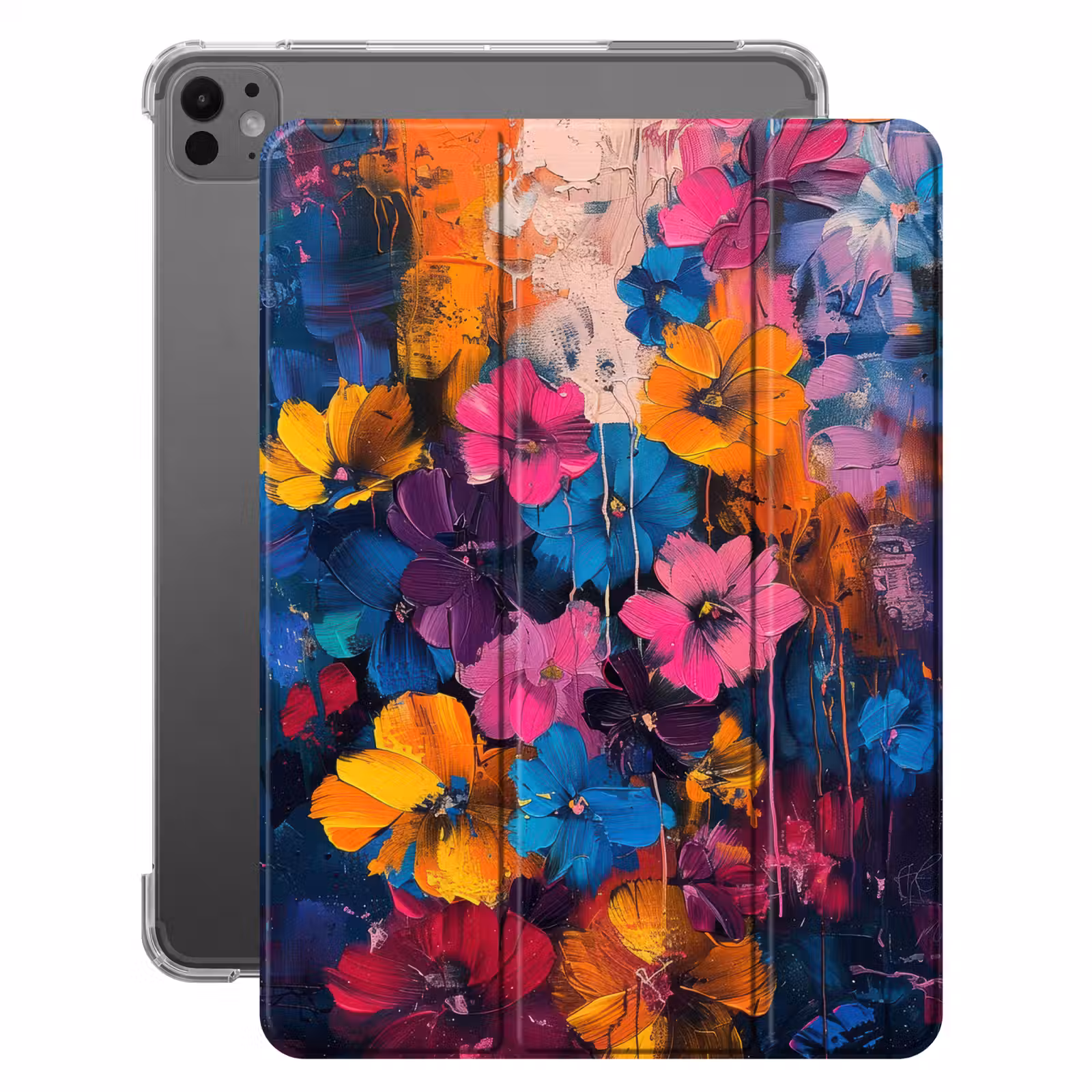 iPad-Hülle - Blumen - Bunt - Abstrakt - Modern — 1