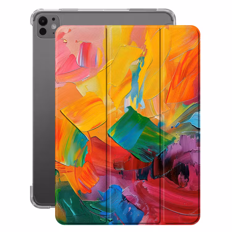 iPad-Hülle - Abstrakt - Lackierung - Modern - Farbenfroh — 1