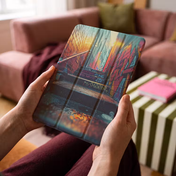 iPad-Hülle - Architektur - Neon - Treppe - Graffiti — 4