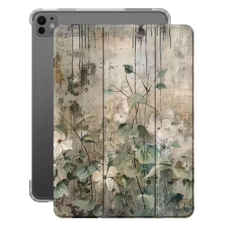 iPad-Hülle - Blumen - Blätter - Abstrakt - Modern — 1