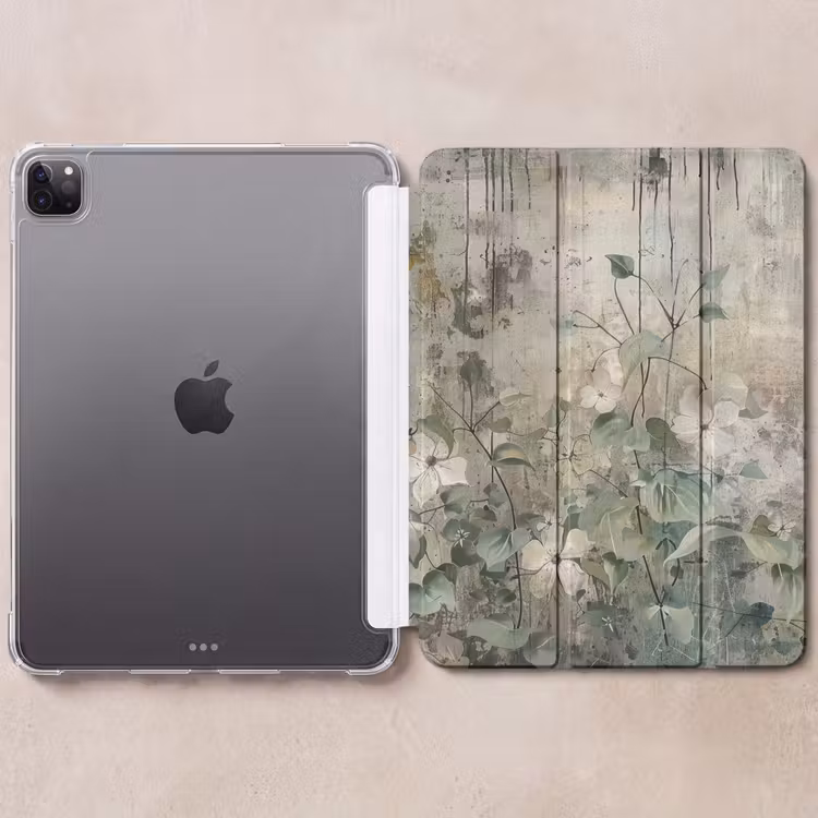 iPad-Hülle - Blumen - Blätter - Abstrakt - Modern — 6