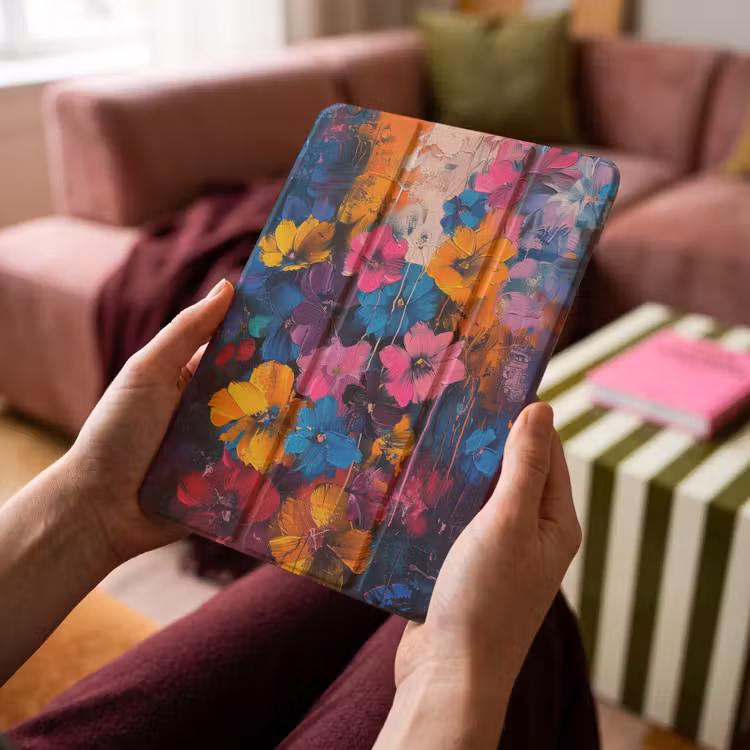 iPad-Hülle - Blumen - Bunt - Abstrakt - Modern — 4