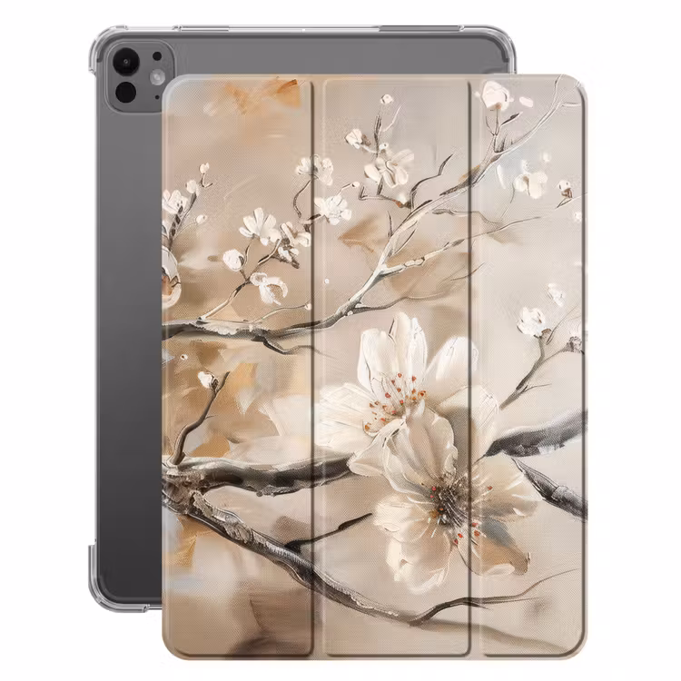 iPad-Hülle - Blumen - Natur - Weiß - Blüte - Abstrakt — 1