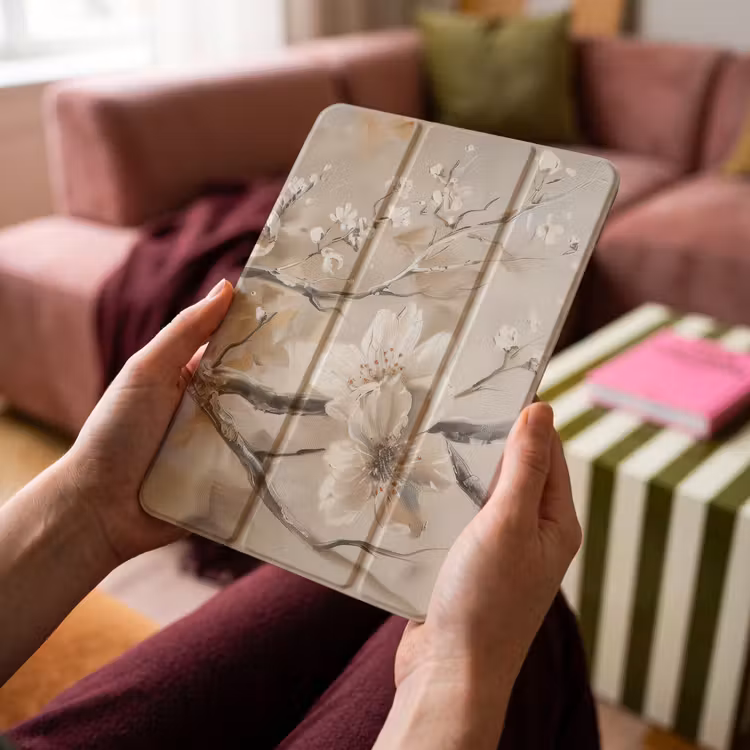iPad-Hülle - Blumen - Natur - Weiß - Blüte - Abstrakt — 4