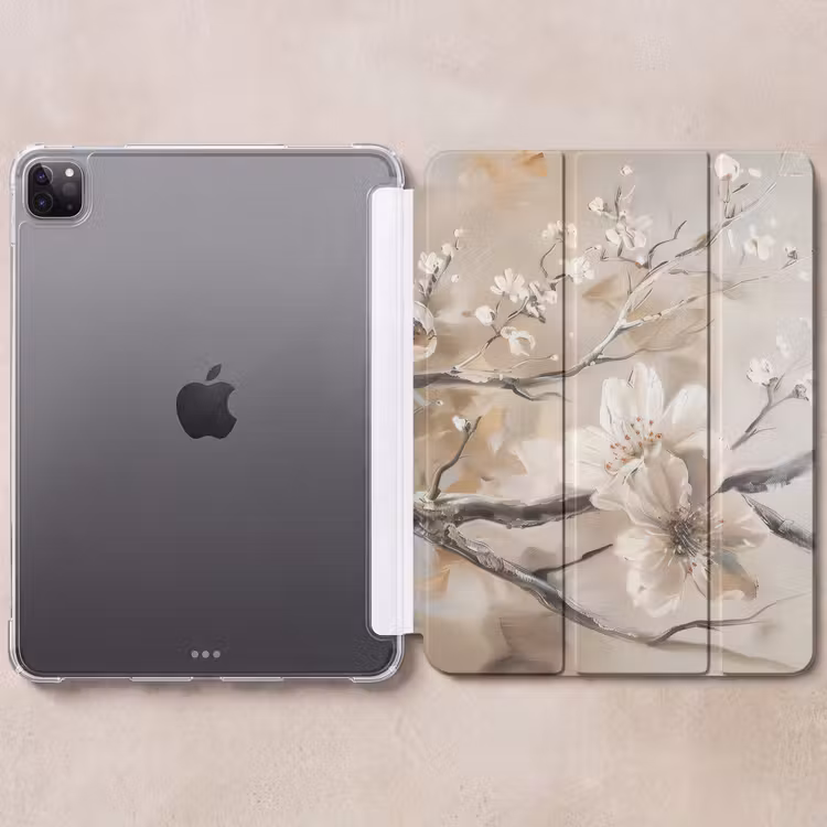 iPad-Hülle - Blumen - Natur - Weiß - Blüte - Abstrakt — 6