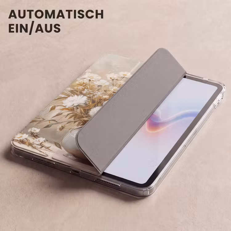 iPad-Hülle - Blumen - Vase - Stilleben - Beige — 5