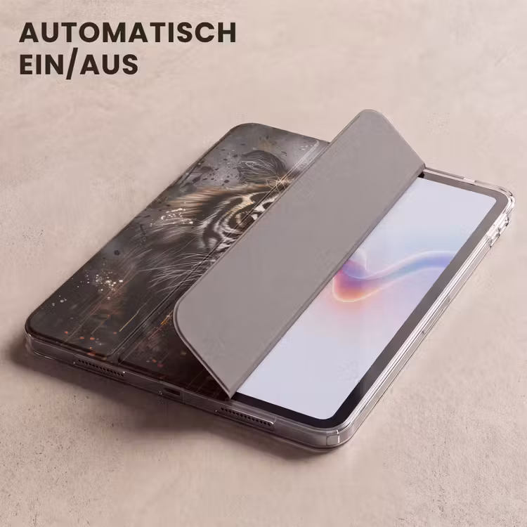 iPad-Hülle - Tiger - Tiere - Porträt - Luxus - Schwarz — 5