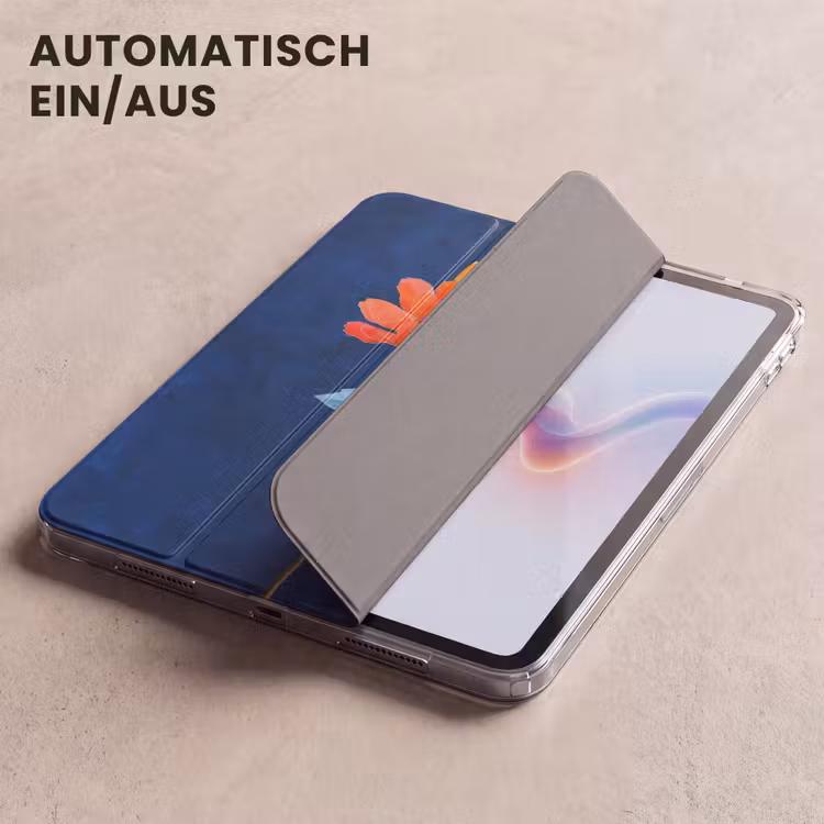 iPad-Hülle - Blume - Orange - Blätter — 5